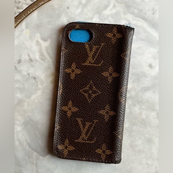 Louis Vuitton Monogram Brown & Blue iPhone 7 Case - Picture 3 of 16